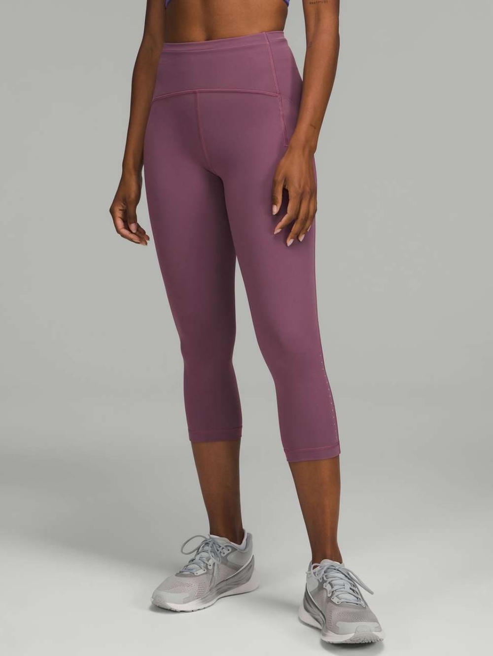 Lululemon Swift Speed High-Rise Crop 21" Vintage Plum - Picture 3 of 13